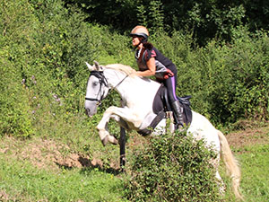 Amanda and Nino on the Xcountry course